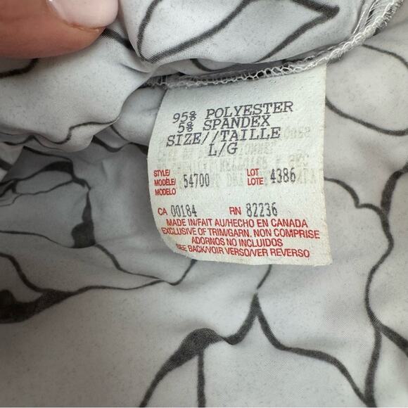 ALGO Women's Black and White Floral Jacket ~ L - Picture 14 of 14